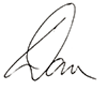 Signature of the name Dan